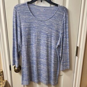 Croft & Barrow Women's Blue Top